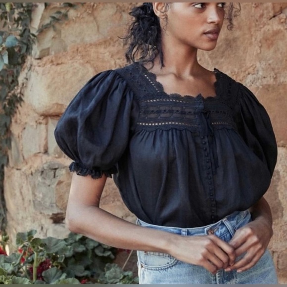 Doen Tops - Doen Anneth Top, Black, XS!